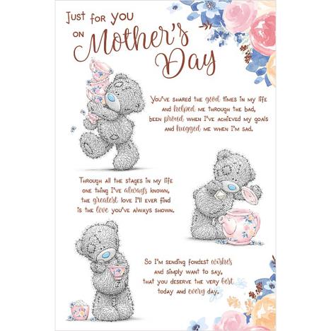 Just For You Poem Me to You Bear Mother's Day Card £3.59